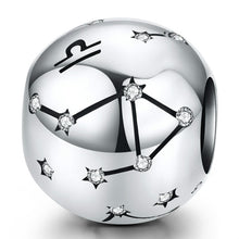 Load image into Gallery viewer, S925 Sterling Silver Twelve Constellation Beaded DIY Bracelet Accessories Jewelry Silver Beads, Aries, Taurus, Gemini, Cancer, Leo, Virgo, Libra, Scorpio, Sagittarius, Capricorn, Aquarius, Pisces