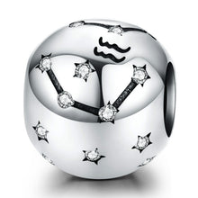 Load image into Gallery viewer, S925 Sterling Silver Twelve Constellation Beaded DIY Bracelet Accessories Jewelry Silver Beads, Aries, Taurus, Gemini, Cancer, Leo, Virgo, Libra, Scorpio, Sagittarius, Capricorn, Aquarius, Pisces