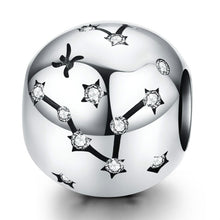 Load image into Gallery viewer, S925 Sterling Silver Twelve Constellation Beaded DIY Bracelet Accessories Jewelry Silver Beads, Aries, Taurus, Gemini, Cancer, Leo, Virgo, Libra, Scorpio, Sagittarius, Capricorn, Aquarius, Pisces