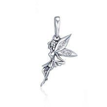 Load image into Gallery viewer, 925 Sterling Silver Flower Fairy Dangle Pendant Women DIY Bracelets Necklaces Accessories, SCC359