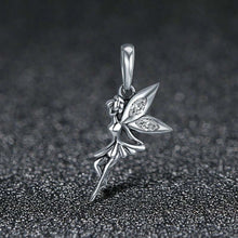 Load image into Gallery viewer, 925 Sterling Silver Flower Fairy Dangle Pendant Women DIY Bracelets Necklaces Accessories, SCC359