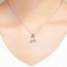 Load image into Gallery viewer, 925 Sterling Silver Pendant Cute Cat Necklace Pendant, SCC856