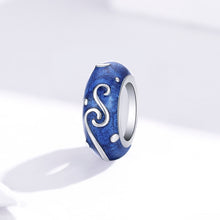 Load image into Gallery viewer, 925 Sterling Silver Beads Blue Bright Star Beaded DIY Bracelet Accessories, SCC1388