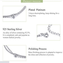 Load image into Gallery viewer, Sterling Silver S925 Women Bracelet Jewelry Platinum Plated Jewelry Silver Bracelet, SCB131