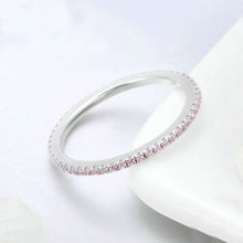 Load image into Gallery viewer, S925 Sterling Silver Ladies Fashion Ring Diamond Simple Ring, 5, 6, 7, 8, 9