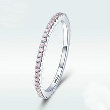 Load image into Gallery viewer, S925 Sterling Silver Ladies Fashion Ring Diamond Simple Ring, 5, 6, 7, 8, 9