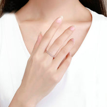 Load image into Gallery viewer, S925 Sterling Silver Ladies Fashion Ring Diamond Simple Ring, 5, 6, 7, 8, 9