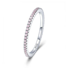 Load image into Gallery viewer, S925 Sterling Silver Ladies Fashion Ring Diamond Simple Ring, 5, 6, 7, 8, 9