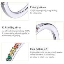 Load image into Gallery viewer, Sterling Silver Ring S925 Colored Zircon Ring, 6, 7, 8