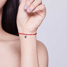 Load image into Gallery viewer, Sterling Silver Red String Bracelet Koi Star Bracelet Jewelry