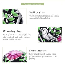Load image into Gallery viewer, 925 Sterling Silver Bird In The Woods Charm Beads Fit Women Bracelet Necklaces Jewelry, SCC647