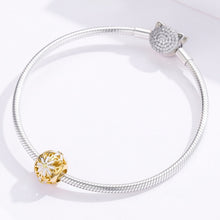 Load image into Gallery viewer, 925 Sterling Silver Golden Daisy Hollow Beaded DIY Bracelet Accessories, SCC1216