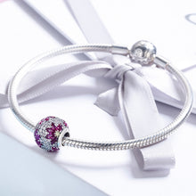 Load image into Gallery viewer, 925 Sterling Silver Bead Spring Bracelet Pendant DIY Beaded Accessories, SCC570