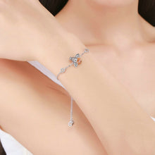 Load image into Gallery viewer, Little Bee Sterling Silver Ladies Bracelet S925 Inlaid Zircon Ladies Bracelet