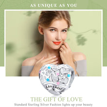 Load image into Gallery viewer, 925 Sterling Silver Love Heart Beaded DIY Bracelet Accessories, SCC1152