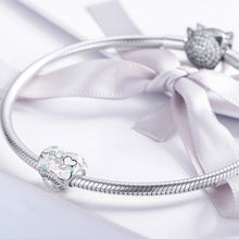 Load image into Gallery viewer, 925 Sterling Silver Love Heart Beaded DIY Bracelet Accessories, SCC1152