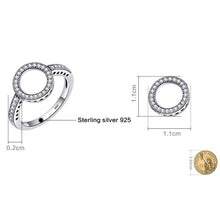 Load image into Gallery viewer, S925 Sterling Silver Womens Inlaid Ring, 5, 6, 7, 8, 9