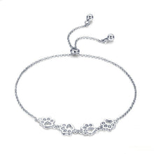 Load image into Gallery viewer, Cute Pet Claw Mark Bracelet S925 Sterling Silver Animal Drip Bracelet, SCB096