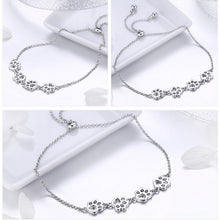 Load image into Gallery viewer, Cute Pet Claw Mark Bracelet S925 Sterling Silver Animal Drip Bracelet, SCB096