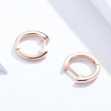Load image into Gallery viewer, Simple Earrings Sterling Silver S925 Earrings Ear Buckles, Rose Gold, Silver, Gold