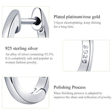 Load image into Gallery viewer, Simple Earrings Sterling Silver S925 Earrings Ear Buckles, Rose Gold, Silver, Gold