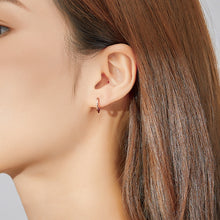 Load image into Gallery viewer, Simple Earrings Sterling Silver S925 Earrings Ear Buckles, Rose Gold, Silver, Gold