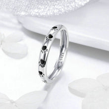 Load image into Gallery viewer, Pet Footprint Ring S925 Sterling Silver Oil Drop Ring, 5, 6, 7, 8, 9