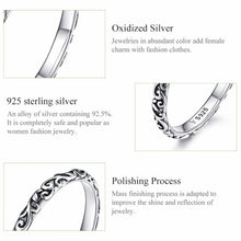 Load image into Gallery viewer, Vintage Pattern Sterling Silver Ring S925 Fashion Pattern Ring, 6 US Size, 7 US Size, 8 US Size, 9 US Size