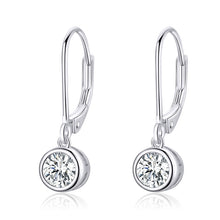 Load image into Gallery viewer, Sterling Silver S925 Earrings Simple Zircon Earrings, SCE747