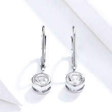 Load image into Gallery viewer, Sterling Silver S925 Earrings Simple Zircon Earrings, SCE747