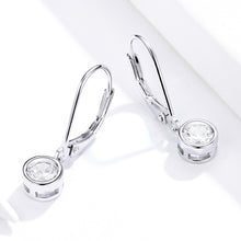 Load image into Gallery viewer, Sterling Silver S925 Earrings Simple Zircon Earrings, SCE747