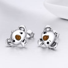 Load image into Gallery viewer, Koala Sterling Silver Ladies Gemstone Earrings, SCE381