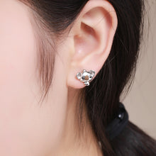 Load image into Gallery viewer, Koala Sterling Silver Ladies Gemstone Earrings, SCE381
