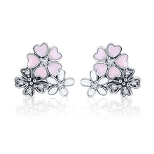 Load image into Gallery viewer, Daisy Flower Sterling Silver Earrings Temperament Female Earrings, SCE400
