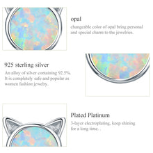 Load image into Gallery viewer, DIY Earrings Cat Sterling Silver Earrings Zircon Earrings
