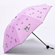 Load image into Gallery viewer, Cartoon Creative Children Umbrella Sunscreen Vinyl Small Fresh Folding Umbrella, Sky Blue, Purple, Pink, Navy