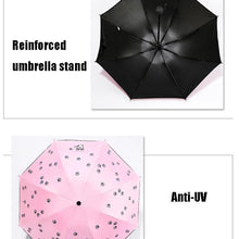 Load image into Gallery viewer, Cartoon Creative Children Umbrella Sunscreen Vinyl Small Fresh Folding Umbrella, Sky Blue, Purple, Pink, Navy
