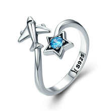 Load image into Gallery viewer, S925 Sterling Silver Ring Interstellar Journey Open Female Ring, SCR322