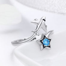 Load image into Gallery viewer, S925 Sterling Silver Ring Interstellar Journey Open Female Ring, SCR322