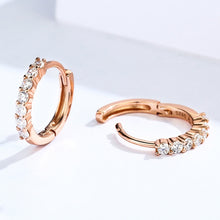 Load image into Gallery viewer, S925 Sterling Silver Jewelry Earrings Inlaid Zircon Earrings