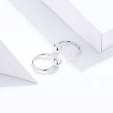 Load image into Gallery viewer, Sterling Silver Earrings Simple Platinum-plated Earrings Temperament Small Ball Earrings, SCE782-A