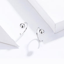 Load image into Gallery viewer, Sterling Silver Earrings Simple Platinum-plated Earrings Temperament Small Ball Earrings, SCE782-A