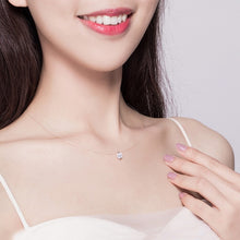 Load image into Gallery viewer, Invisible Fish Line Necklace Zircon Pendant S925 Sterling Silver Necklace, SCN332