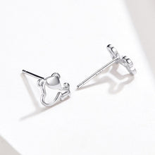 Load image into Gallery viewer, Sterling Silver Hollow Dog Bone Earrings Simple Jewelry, SCE649