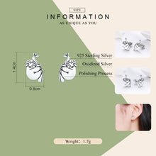 Load image into Gallery viewer, Animal Sloth Earrings Sterling Silver Simple Earrings, SCE327