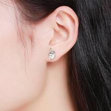 Load image into Gallery viewer, Animal Sloth Earrings Sterling Silver Simple Earrings, SCE327
