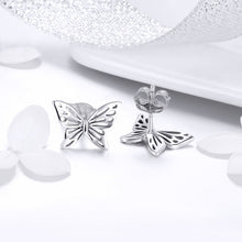 Load image into Gallery viewer, S925 Sterling Silver Butterfly Earrings, SCE452