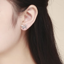 Load image into Gallery viewer, S925 Sterling Silver Butterfly Earrings, SCE452