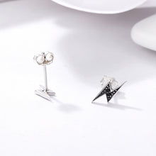 Load image into Gallery viewer, S925 Sterling Silver Stud Earrings Lightning Lady Diamond Earring, SCE156