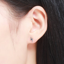 Load image into Gallery viewer, S925 Sterling Silver Stud Earrings Lightning Lady Diamond Earring, SCE156
